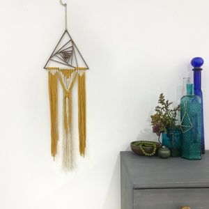 Macrame Wall Hanging Triangle Geometric Boho Decor